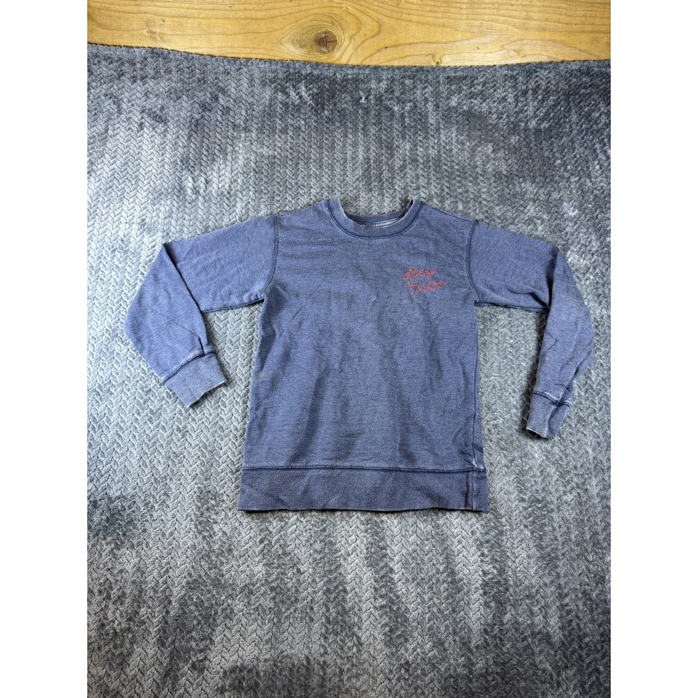 Lucky Brand Sweatshirt Girls XL Blue Fleece California State of Mind Logo Ribbed